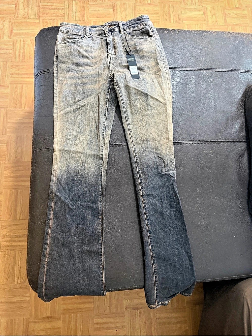 Fashion Nova Out Of Sight Ombre Bootcut Jeans Waist 9
